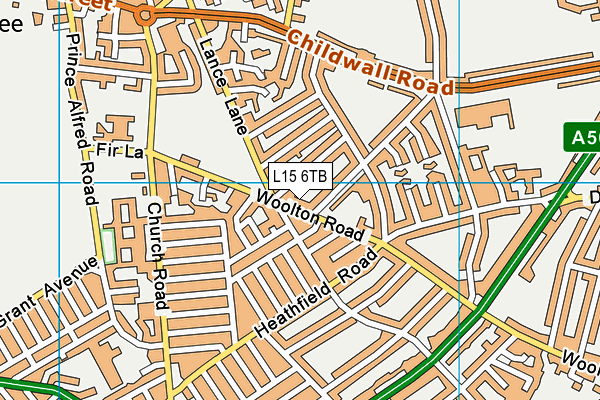 L15 6TB map - OS VectorMap District (Ordnance Survey) L15 6TB map - OS VectorMap District (Ordnance Survey)