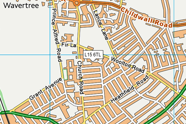 L15 6TL map - OS VectorMap District (Ordnance Survey) L15 6TL map - OS VectorMap District (Ordnance Survey)