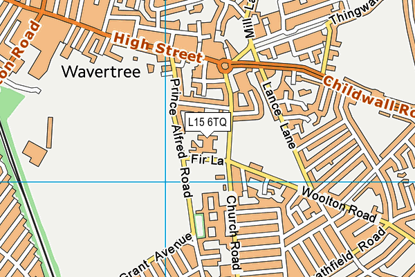 L15 6TQ map - OS VectorMap District (Ordnance Survey) L15 6TQ map - OS VectorMap District (Ordnance Survey)