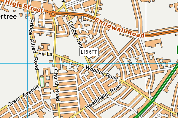 L15 6TT map - OS VectorMap District (Ordnance Survey) L15 6TT map - OS VectorMap District (Ordnance Survey)