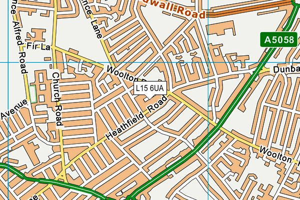 L15 6UA map - OS VectorMap District (Ordnance Survey) L15 6UA map - OS VectorMap District (Ordnance Survey)