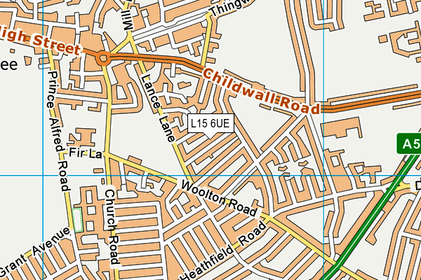 L15 6UE map - OS VectorMap District (Ordnance Survey) L15 6UE map - OS VectorMap District (Ordnance Survey)