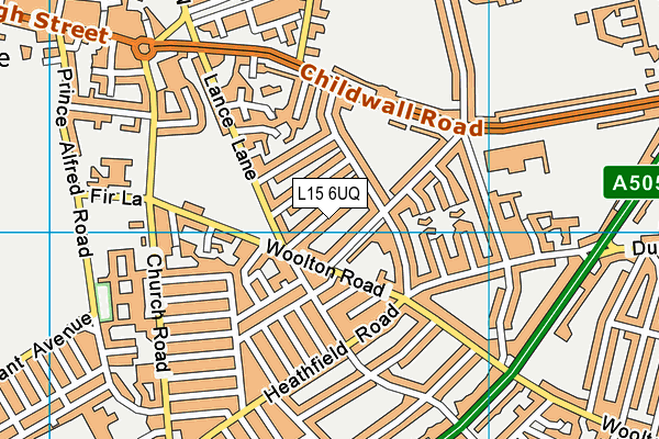 L15 6UQ map - OS VectorMap District (Ordnance Survey) L15 6UQ map - OS VectorMap District (Ordnance Survey)