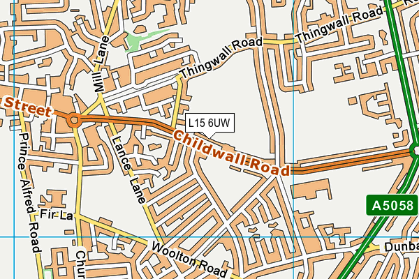 L15 6UW map - OS VectorMap District (Ordnance Survey) L15 6UW map - OS VectorMap District (Ordnance Survey)