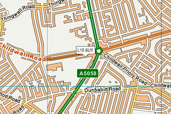 L15 6UY map - OS VectorMap District (Ordnance Survey) L15 6UY map - OS VectorMap District (Ordnance Survey)