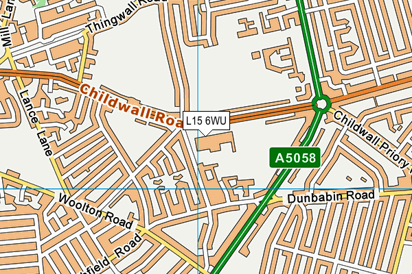 L15 6WU map - OS VectorMap District (Ordnance Survey) L15 6WU map - OS VectorMap District (Ordnance Survey)