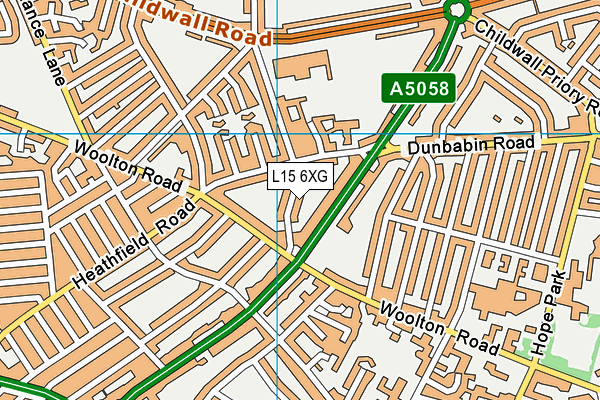 L15 6XG map - OS VectorMap District (Ordnance Survey)
