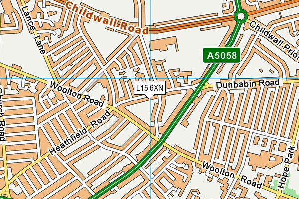 L15 6XN map - OS VectorMap District (Ordnance Survey) L15 6XN map - OS VectorMap District (Ordnance Survey)