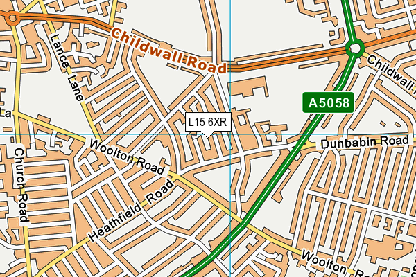 L15 6XR map - OS VectorMap District (Ordnance Survey)