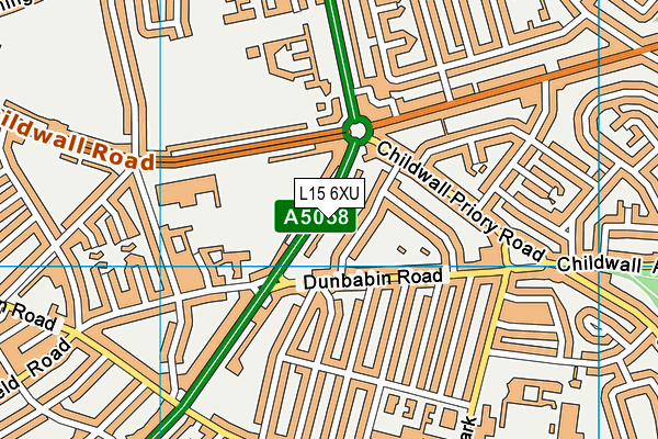 L15 6XU map - OS VectorMap District (Ordnance Survey) L15 6XU map - OS VectorMap District (Ordnance Survey)