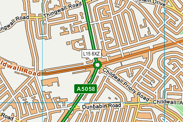 L15 6XZ map - OS VectorMap District (Ordnance Survey)
