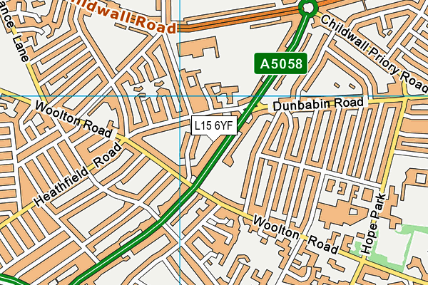 L15 6YF map - OS VectorMap District (Ordnance Survey) L15 6YF map - OS VectorMap District (Ordnance Survey)