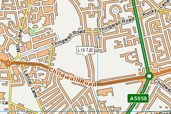 L15 7JE map - OS VectorMap District (Ordnance Survey) L15 7JE map - OS VectorMap District (Ordnance Survey)