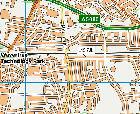 L15 7JL map - OS VectorMap District (Ordnance Survey) L15 7JL map - OS VectorMap District (Ordnance Survey)
