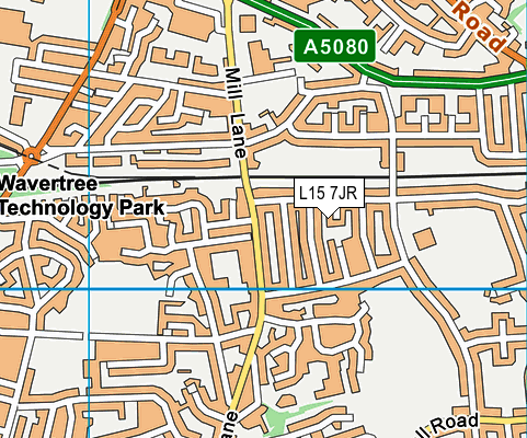 L15 7JR map - OS VectorMap District (Ordnance Survey) L15 7JR map - OS VectorMap District (Ordnance Survey)