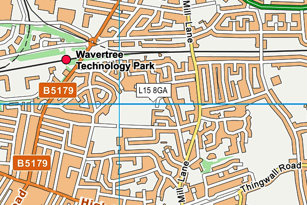 L15 8GA map - OS VectorMap District (Ordnance Survey) L15 8GA map - OS VectorMap District (Ordnance Survey)