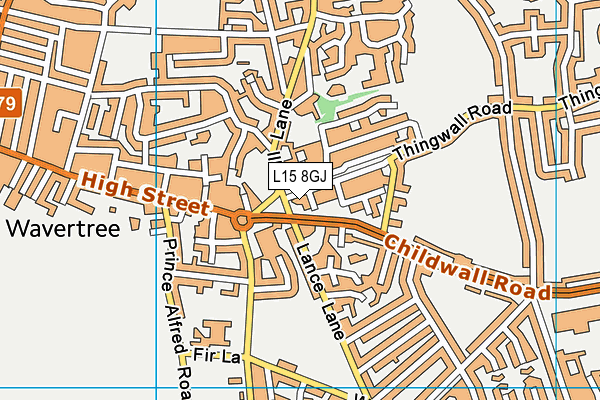 L15 8GJ map - OS VectorMap District (Ordnance Survey) L15 8GJ map - OS VectorMap District (Ordnance Survey)