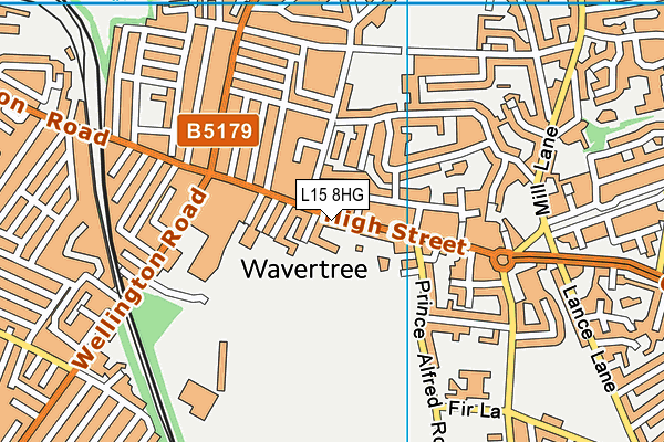 L15 8HG map - OS VectorMap District (Ordnance Survey) L15 8HG map - OS VectorMap District (Ordnance Survey)