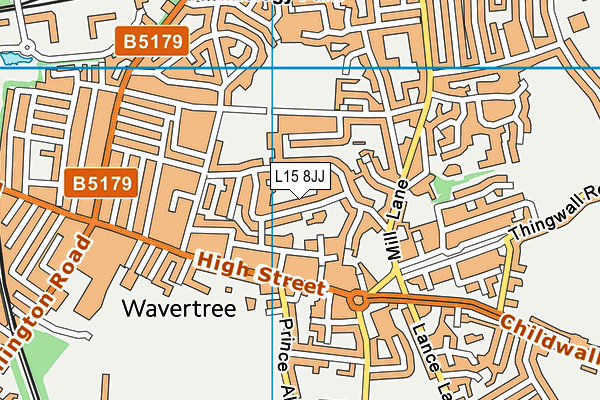 L15 8JJ map - OS VectorMap District (Ordnance Survey) L15 8JJ map - OS VectorMap District (Ordnance Survey)