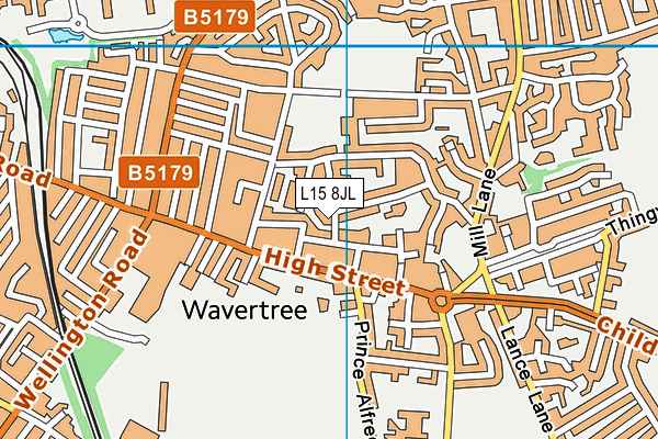 L15 8JL map - OS VectorMap District (Ordnance Survey) L15 8JL map - OS VectorMap District (Ordnance Survey)