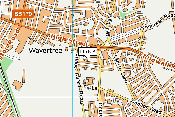 L15 8JP map - OS VectorMap District (Ordnance Survey) L15 8JP map - OS VectorMap District (Ordnance Survey)
