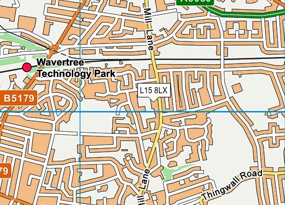 L15 8LX map - OS VectorMap District (Ordnance Survey) L15 8LX map - OS VectorMap District (Ordnance Survey)
