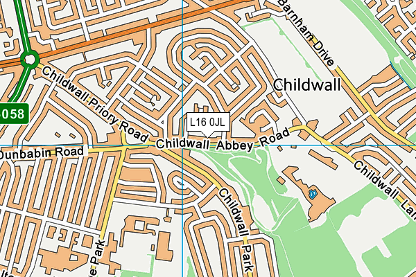L16 0JL map - OS VectorMap District (Ordnance Survey) L16 0JL map - OS VectorMap District (Ordnance Survey)