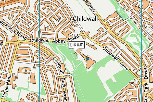 L16 0JP map - OS VectorMap District (Ordnance Survey) L16 0JP map - OS VectorMap District (Ordnance Survey)