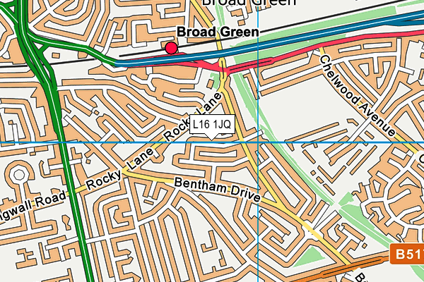 L16 1JQ map - OS VectorMap District (Ordnance Survey) L16 1JQ map - OS VectorMap District (Ordnance Survey)