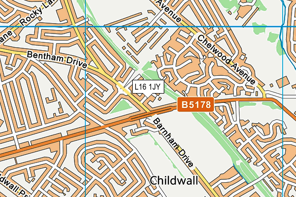 L16 1JY map - OS VectorMap District (Ordnance Survey) L16 1JY map - OS VectorMap District (Ordnance Survey)