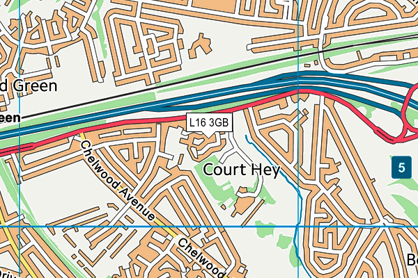 L16 3GB map - OS VectorMap District (Ordnance Survey)