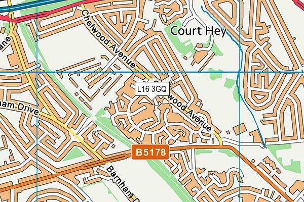 L16 3GQ map - OS VectorMap District (Ordnance Survey) L16 3GQ map - OS VectorMap District (Ordnance Survey)