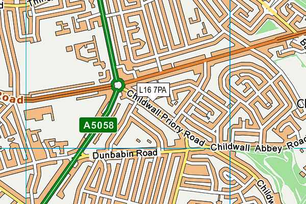 L16 7PA map - OS VectorMap District (Ordnance Survey) L16 7PA map - OS VectorMap District (Ordnance Survey)