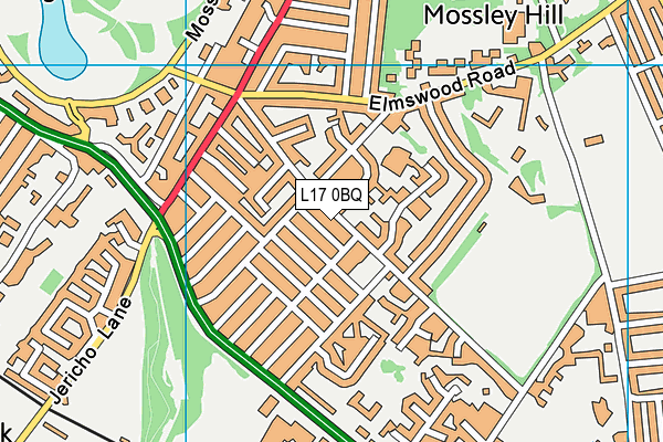 L17 0BQ map - OS VectorMap District (Ordnance Survey) L17 0BQ map - OS VectorMap District (Ordnance Survey)