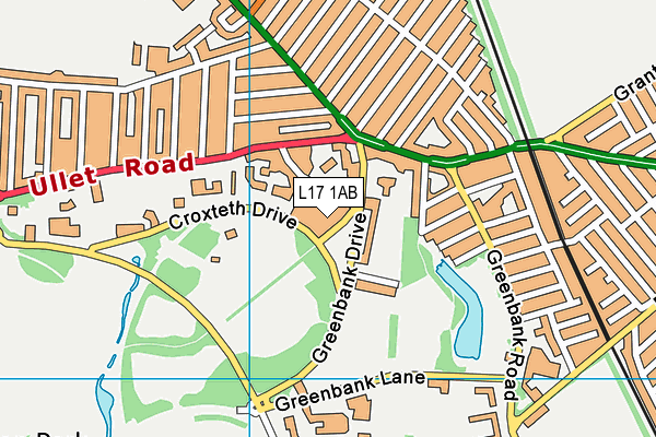 L17 1AB map - OS VectorMap District (Ordnance Survey) L17 1AB map - OS VectorMap District (Ordnance Survey)