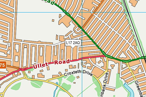L17 2AQ map - OS VectorMap District (Ordnance Survey)