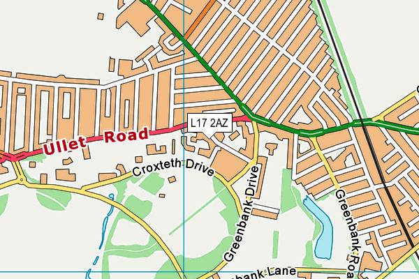 L17 2AZ map - OS VectorMap District (Ordnance Survey) L17 2AZ map - OS VectorMap District (Ordnance Survey)