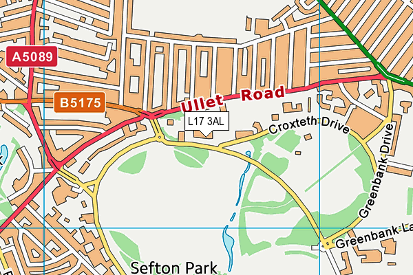 L17 3AL map - OS VectorMap District (Ordnance Survey) L17 3AL map - OS VectorMap District (Ordnance Survey)