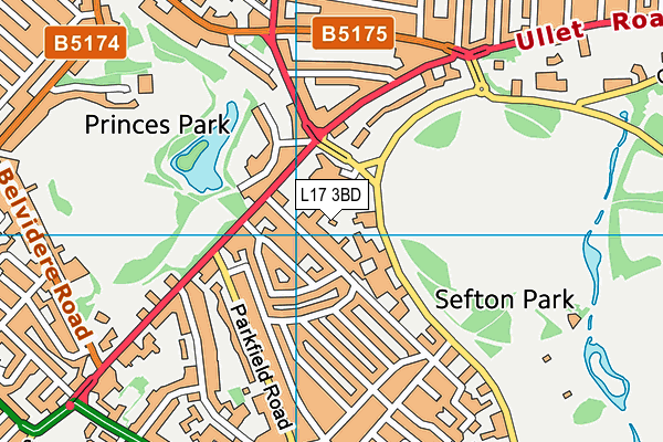 L17 3BD map - OS VectorMap District (Ordnance Survey) L17 3BD map - OS VectorMap District (Ordnance Survey)