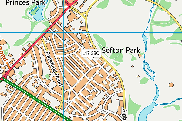 L17 3BQ map - OS VectorMap District (Ordnance Survey) L17 3BQ map - OS VectorMap District (Ordnance Survey)