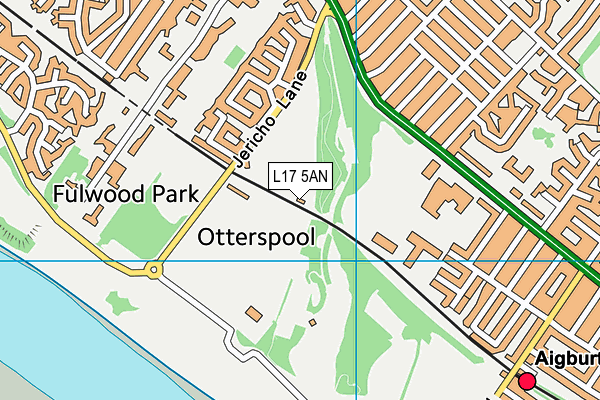 L17 5AN map - OS VectorMap District (Ordnance Survey) L17 5AN map - OS VectorMap District (Ordnance Survey)