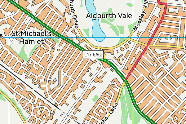 L17 5AQ map - OS VectorMap District (Ordnance Survey)