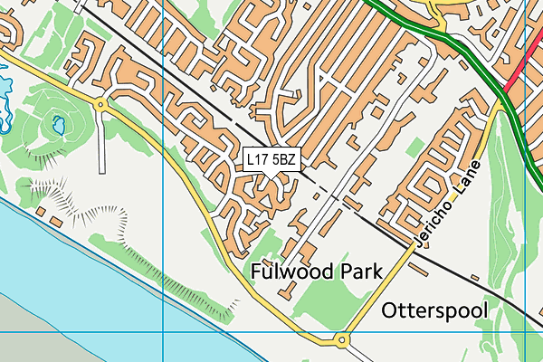 L17 5BZ map - OS VectorMap District (Ordnance Survey)