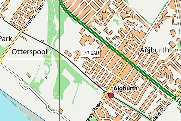 L17 6AU map - OS VectorMap District (Ordnance Survey)
