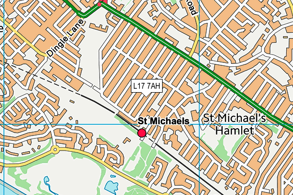 L17 7AH map - OS VectorMap District (Ordnance Survey)