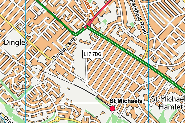 L17 7DG map - OS VectorMap District (Ordnance Survey) L17 7DG map - OS VectorMap District (Ordnance Survey)