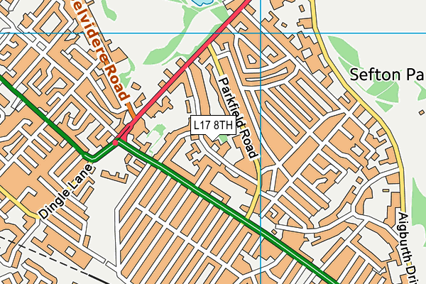 L17 8TH map - OS VectorMap District (Ordnance Survey) L17 8TH map - OS VectorMap District (Ordnance Survey)