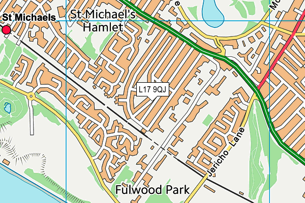 L17 9QJ map - OS VectorMap District (Ordnance Survey)