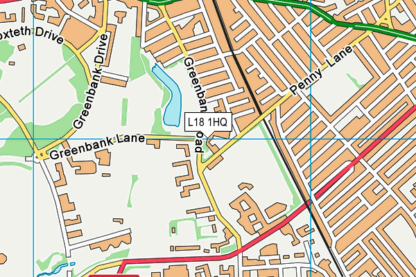 L18 1HQ map - OS VectorMap District (Ordnance Survey) L18 1HQ map - OS VectorMap District (Ordnance Survey)