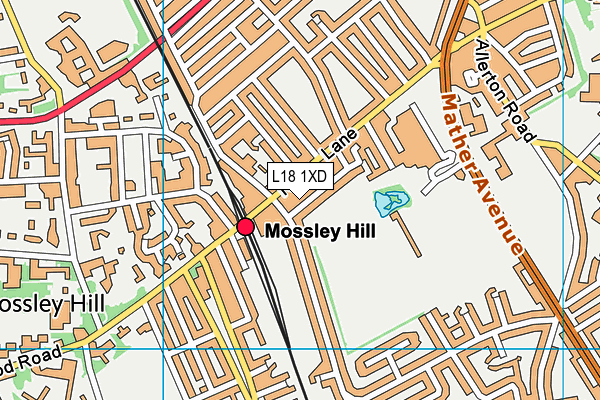 L18 1XD map - OS VectorMap District (Ordnance Survey) L18 1XD map - OS VectorMap District (Ordnance Survey)